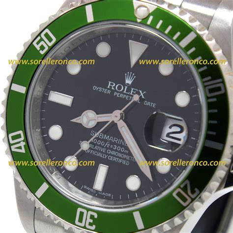 cinturino rolex ghiera verde|modello rolex 16610.